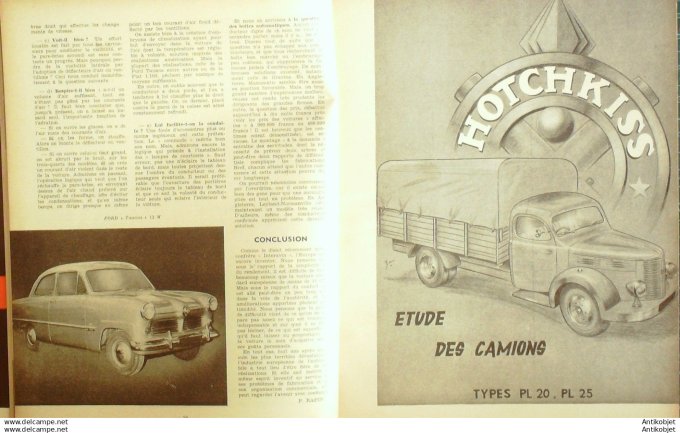 R.T Automobile Simca Aronde Citroën 2cv camions Diamond 93 # 1954