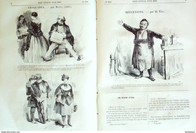 Petit journal pour Rire 1860 # 292 Messieurs les Chasseurs Grevin
