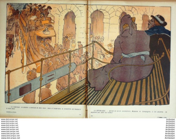 L'Assiette au beurre 1907 # 362 L'Omnibus a 2 sous Grandjouan