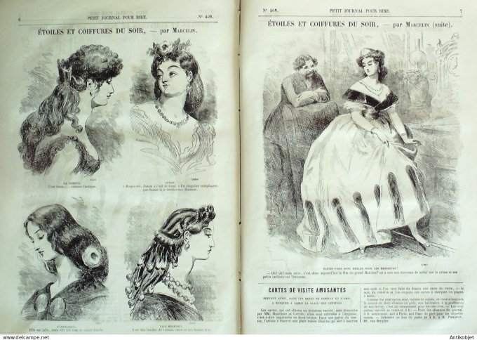 Petit journal pour Rire 1862 # 408 Les Bals masques Grevin