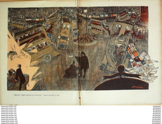 L'Assiette au beurre 1907 # 362 L'Omnibus a 2 sous Grandjouan