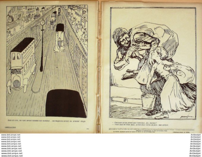 L'Assiette au beurre 1907 # 362 L'Omnibus a 2 sous Grandjouan