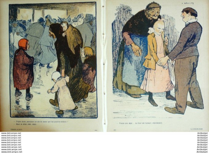 L'Assiette au beurre 1907 # 306 La traite des gosses Frapie Delannoy