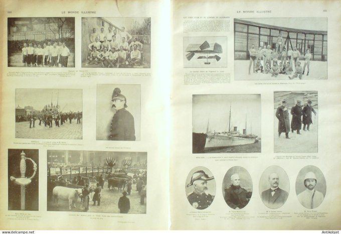 Le Monde illustré 1902 n°2345 Pape Léon XIII Jubilé Espagne Barcelone Rambla Victor Hugo