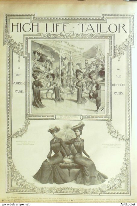 Le Monde illustré 1902 n°2345 Pape Léon XIII Jubilé Espagne Barcelone Rambla Victor Hugo