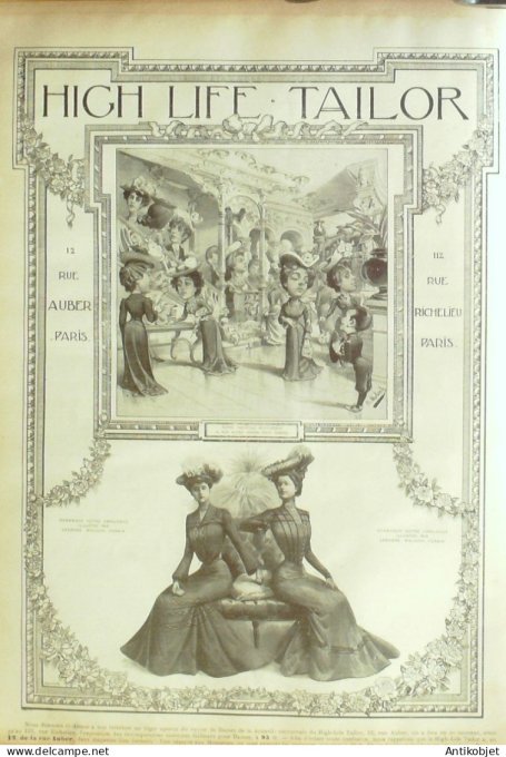Le Monde illustré 1902 n°2345 Pape Léon XIII Jubilé Espagne Barcelone Rambla Victor Hugo