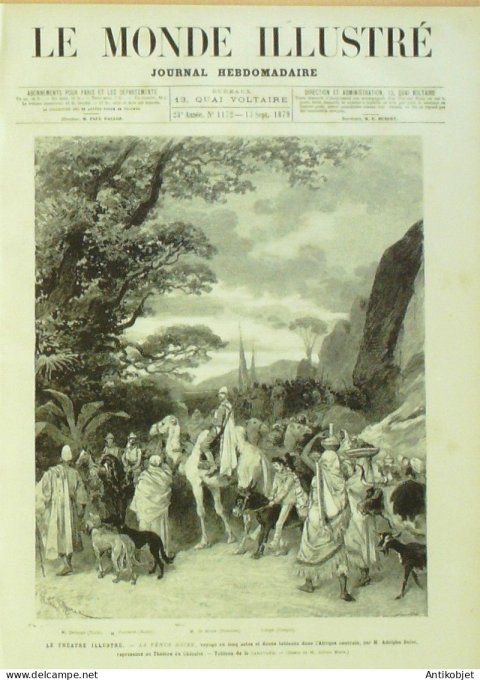 Le Monde illustré 1879 n°1172 Port-Vendres (66) Cham sa mort Baron Taylor