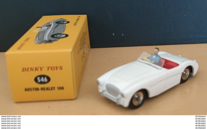 Austin Healey 100 blanche Dinky Toys Atlas 1:43