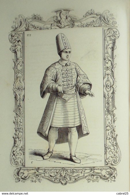 Turquie PEICH LAQUAIS du Sultan 1859