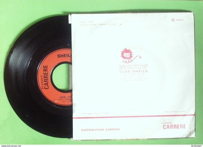 Sheila 45T SP Tu es le soleil 1974