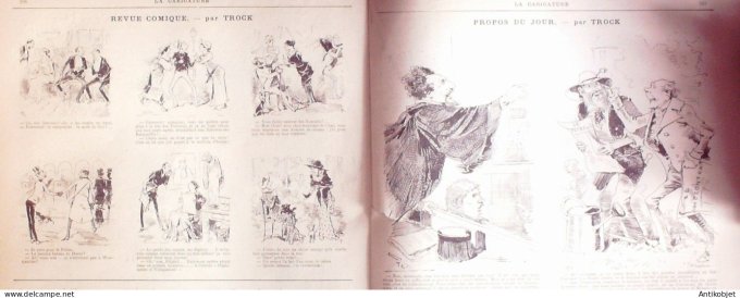 La Caricature 1883 #193 Potinville-sur-Mer Robida Commerce WogTtrock