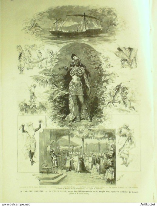 Le Monde illustré 1879 n°1172 Port-Vendres (66) Cham sa mort Baron Taylor