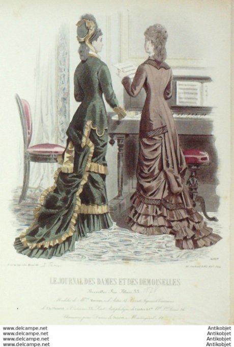 Journal des Dames Demoiselles 1876 # 1488 (Maison Plument)