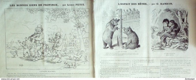 Le Journal Amusant 1880 # 1263 L'apprenti menetrier par Leonce Petit