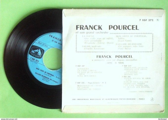 Pourcel Franck 45T EP La foule 1962