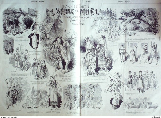 Le Monde illustré 1887 n°1574 Florence Rossini Donatello Opéra-Comique incendie