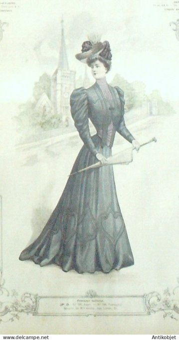 La Mode illustrée journal 1905 n° 27 Costume tailleur