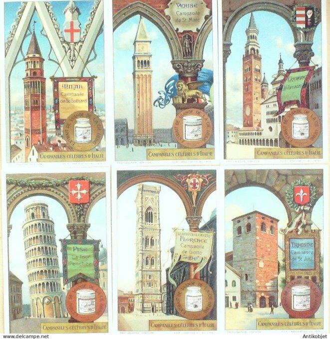 Chromo Liebig Sang 1165 L'Italie Campaniles celebres (1925)