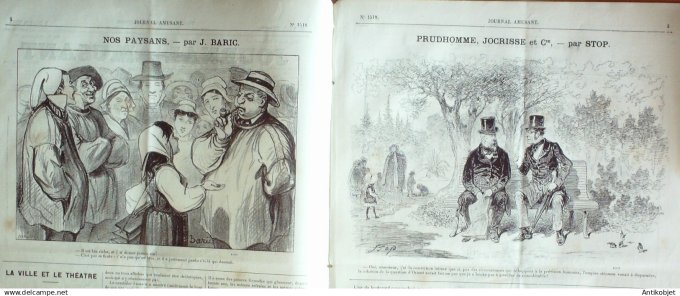 Le Journal Amusant 1885 # 1518 L'ancienne marine et la nouvelle par Leonnec