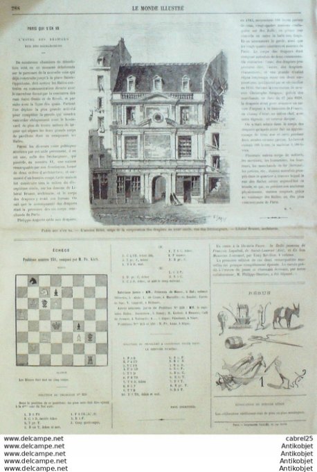 Le Monde illustré 1866 n°498 Belgique Hal Le Havre (76) Italie Venise