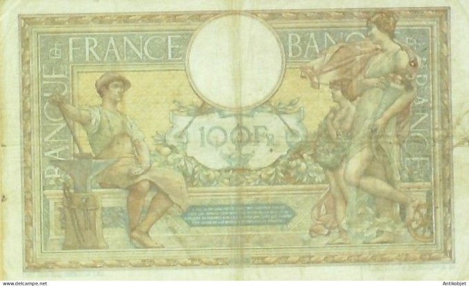 Billet Banque de France 100 francs Luc Olivier Merson B6=3=1917 TTB