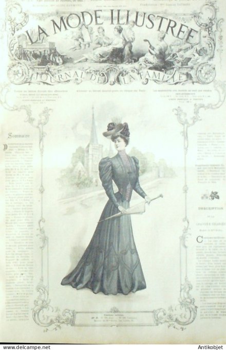 La Mode illustrée journal 1905 n° 27 Costume tailleur