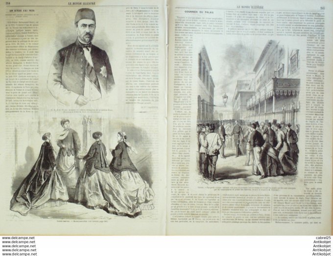 Le Monde illustré 1866 n°498 Belgique Hal Le Havre (76) Italie Venise