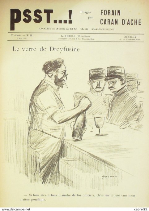 PSST 1899 n°66-Caran d'Ache,Forain-VERRE de DREYFUSINE