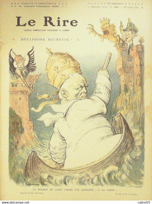 Le Rire 1910 n°390 Léandre Poulbot Gerbault Capy Puck Thin Goussé Bofa Hémard