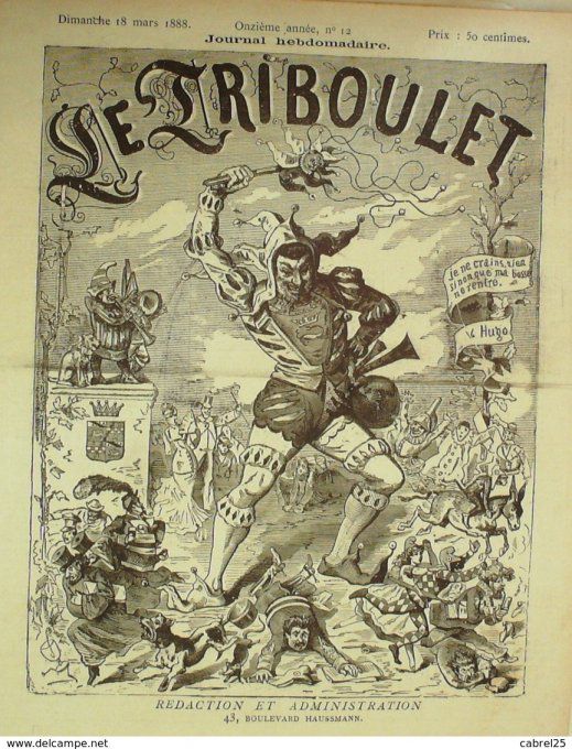 Le Triboulet 1888 n°12 BLASS BRUSQUET ROLAND LILIO TIQUITOC