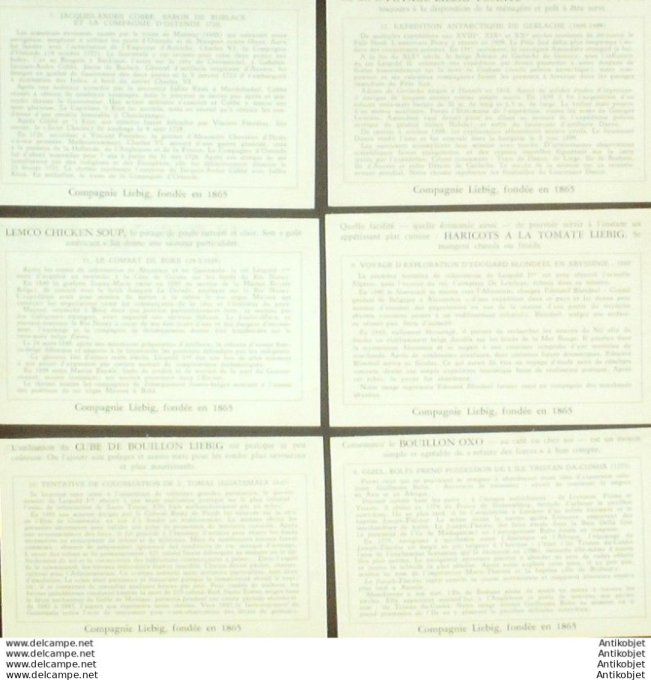 Chromo Liebig Sang 1578b Belgique expansion Coloniale Belge 7-12  (1953)