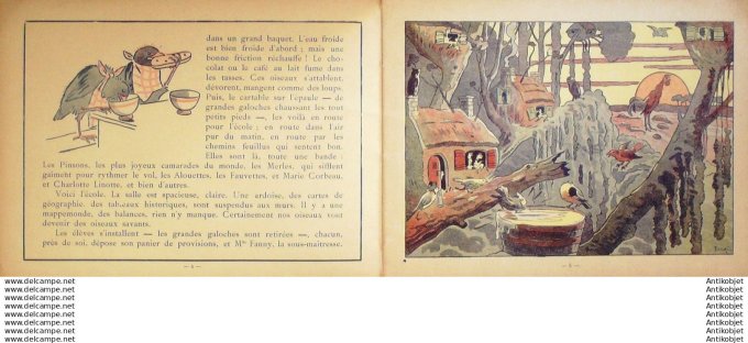 Jordic Le pension des oiseaux (Garnier) Eo 1922