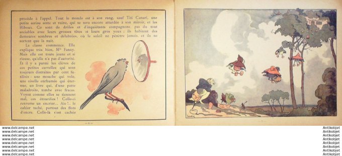 Jordic Le pension des oiseaux (Garnier) Eo 1922