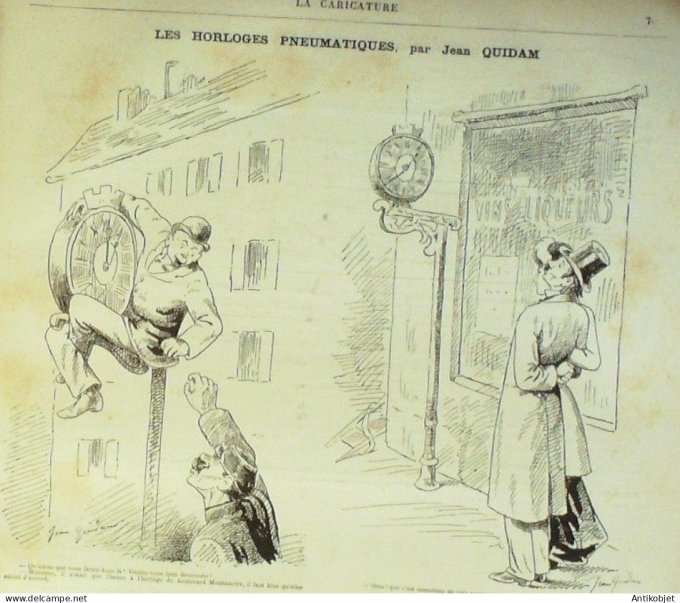 La Caricature 1880 #  19 Photo-Phonographe Draner Robida Trick