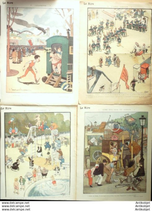 Le Rire 1913 lot 4 revues Mirande Reb Prejelan Leandre Mirande Gyaniny Roussau Castelno