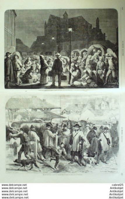 Le Monde illustré 1859 n°101 Angers (49) Italie Turin Princesse Clotilde Angleterre Ramsgate
