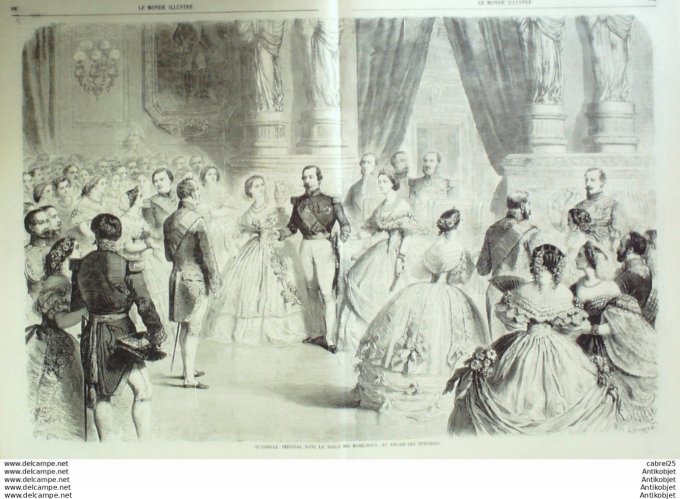 Le Monde illustré 1859 n°101 Angers (49) Italie Turin Princesse Clotilde Angleterre Ramsgate