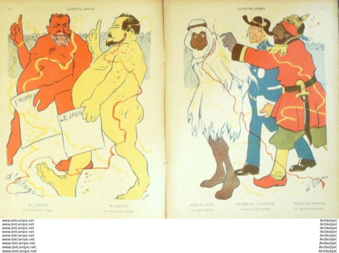 L'Assiette au beurre 1908 # 412 Cortege Carnavalesque Ostoya