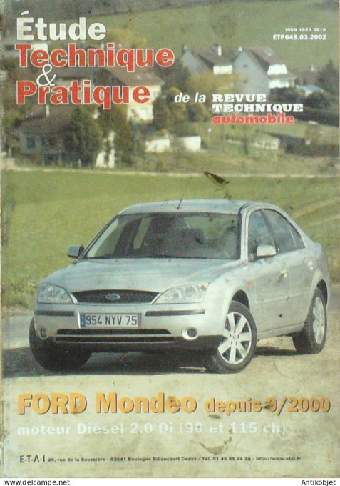 Etude Tech. Automobile 2002 n°648 Ford Mondeo