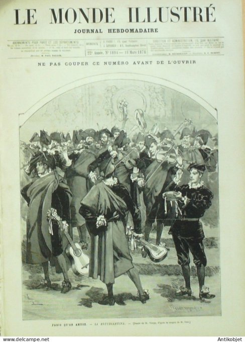 Le Monde illustré 1878 n°1094 Rome funérailles de sa sainteté Pie IX