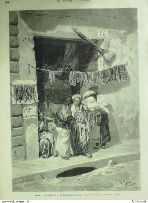 Le Monde illustré 1878 n°1094 Rome funérailles de sa sainteté Pie IX