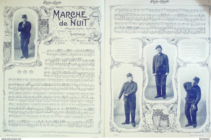 Paris qui chante 1904 #93 Dranem Dufresny Brebion Darnaud Reine-Marie Dalbret