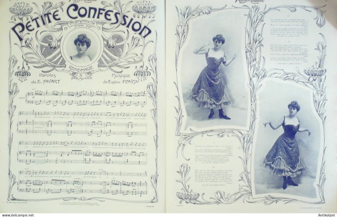 Paris qui chante 1904 n° 93 Dranem Dufresny Brebion Darnaud Reine-Marie Dalbret