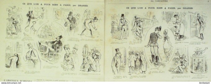 La Caricature 1880 #   7 Le Nabab de Vaudeville Draner Robida Trick