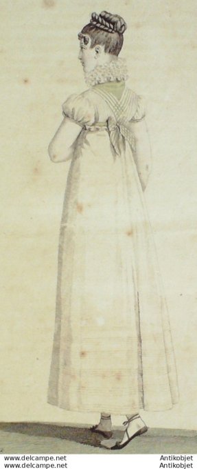 Costume Parisien 1814 # 1407 Canezou à dos plissé. Fichu
