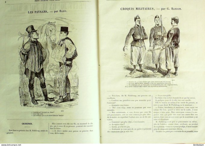 Petit journal pour Rire 1868 #   51 Scenes Bourgeoises ,Vernier