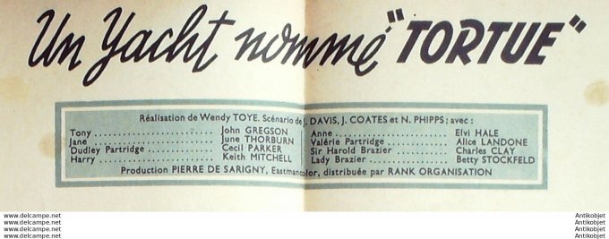 Mon Film 588 57-11-27 Escapade Dany Carrel June Thorburn Anne Vernon