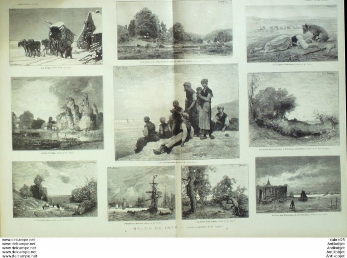Le Monde illustré 1876 n° 995 Cancale (35) Honfleur (14) St-Simeon Rouen (76) Belgique Bruxelles Leo