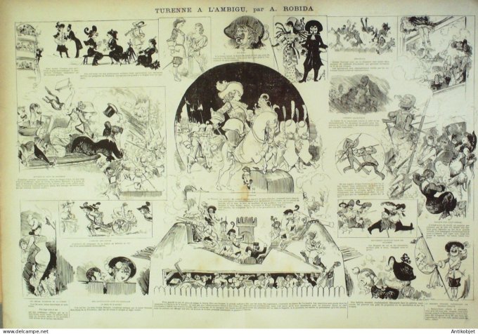 La Caricature 1880 #   7 Le Nabab de Vaudeville Draner Robida Trick