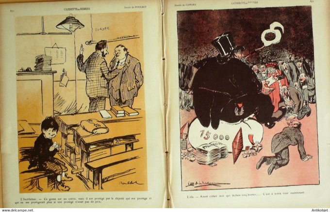 L'Assiette au beurre 1908 # 419 Protecteurs et Protégés Poulbot Wagner Ostoya
